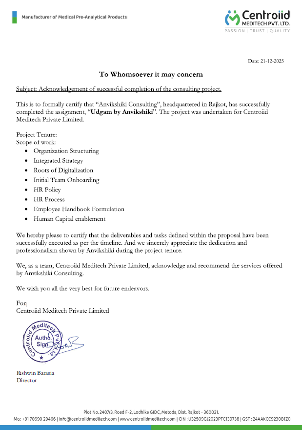 Centroiid Meditech Testimonial